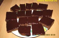 Бисквитные пирожные в шоколадной глазури