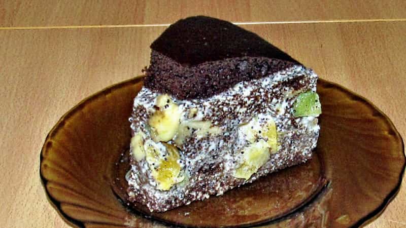 Африканская ромашка - торт из фруктов