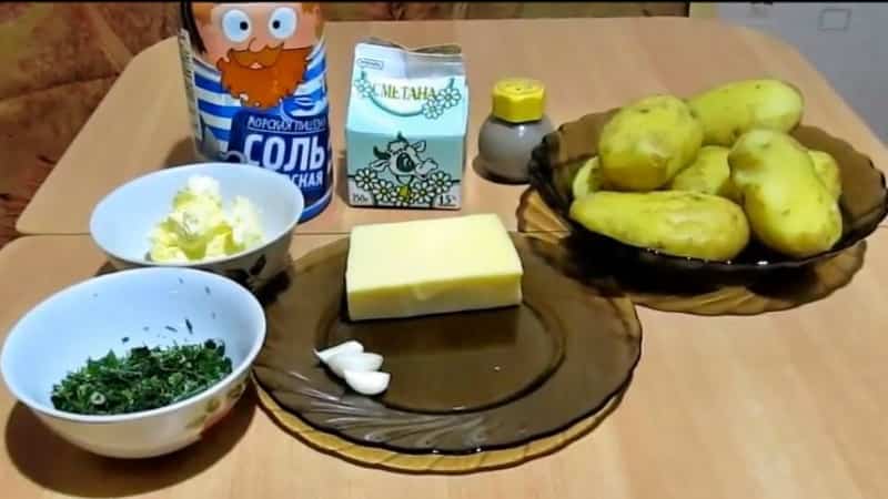 Ингредиенты для чесночной картошки