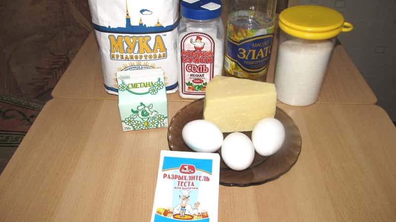 Ингредиенты для сырного хлеба